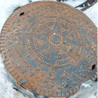 Люк чугунный легкий усиленный круглый ЛУ (А30) 1000 мм ВЧ40 ГОСТ 3634-2019