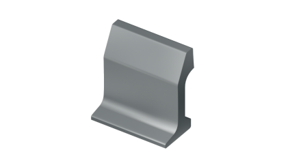 рельсы РК50 стальные контррельсовые 9 м Э76Т купить в Кемерово