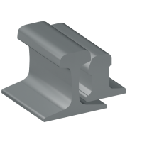 Рельсы Р50 стальные рамные с остряком 9 м Э76 ГОСТ 33535-2015