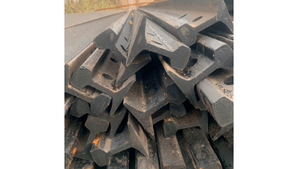 рельсы Р8 стальные узкоколейные 7 м Э76 купить в Кемерово