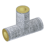 Тройник теплоизоляционный минераловатный фольгированный 1220x219 мм ГОСТ 30732-2020