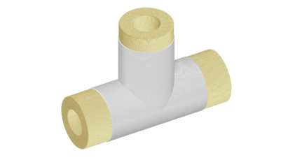 тройник теплоизоляционный минераловатный 108x38 мм купить в Кемерово