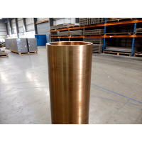 Труба бронзовая прессованная ГКР 80x10 мм БрА9Ж4 ГОСТ 1208-2014