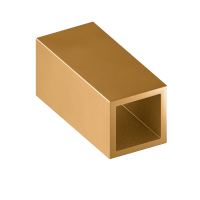 Труба латунная профильная квадратная ДКВНТ 10x10x5 мм Л68 ТУ 48-21-428-84