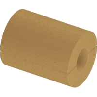 Цилиндр теплоизоляционный базальтовый вырезной без покрытия 1020x80x1000 мм Г1 Ц 100 ГОСТ 23208-2022