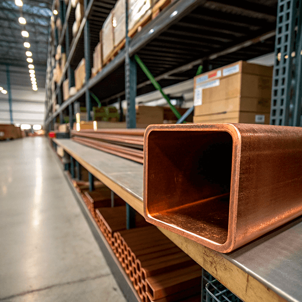 Труба медная профильная квадратная ДКВНТ 6x6x1,5 мм М1 ГОСТ 16774-2015 фото